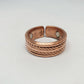 Double Twist Copper Magnetic Ring - Rivendell Shop