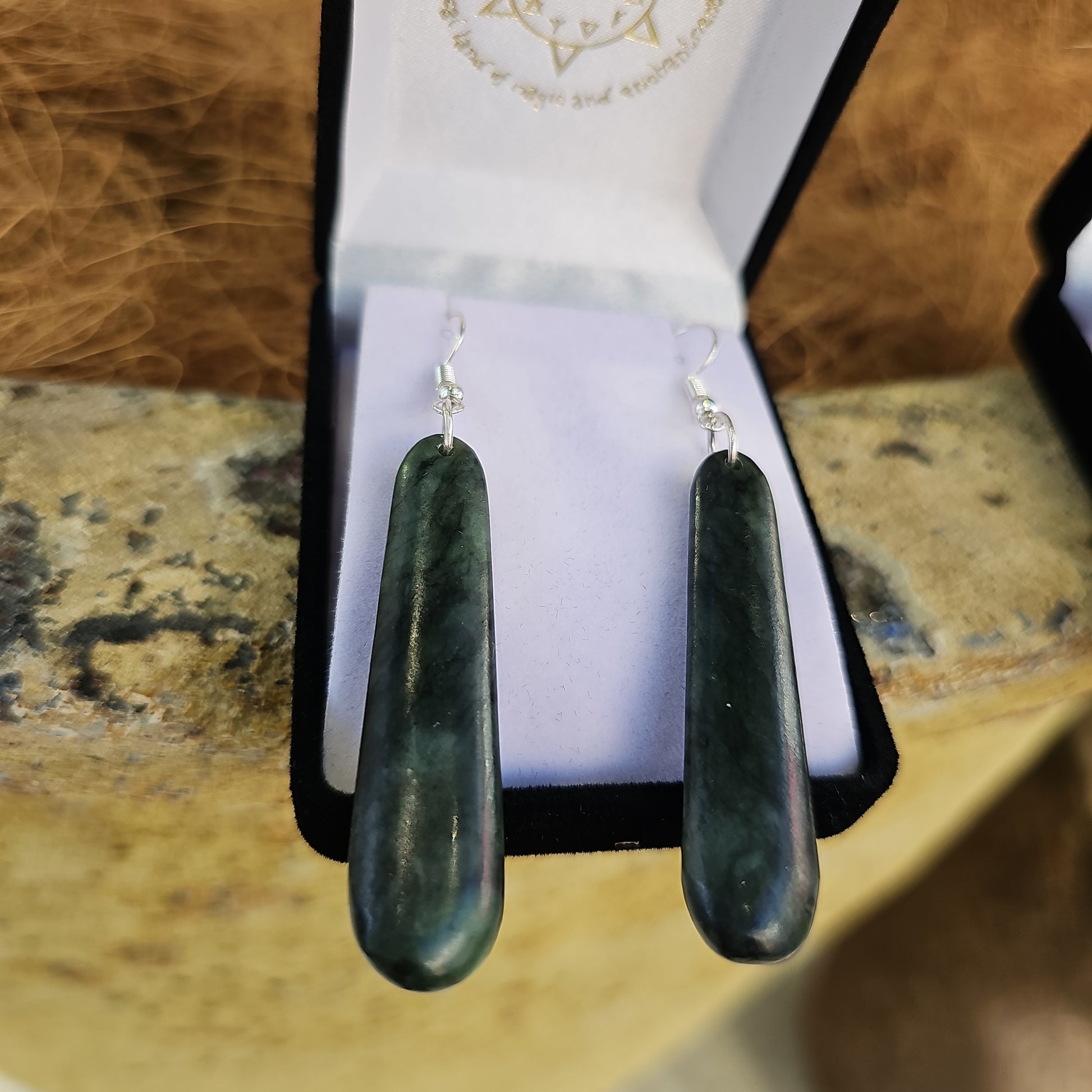 Greenstone Drop Earrings - Rivendell Shop