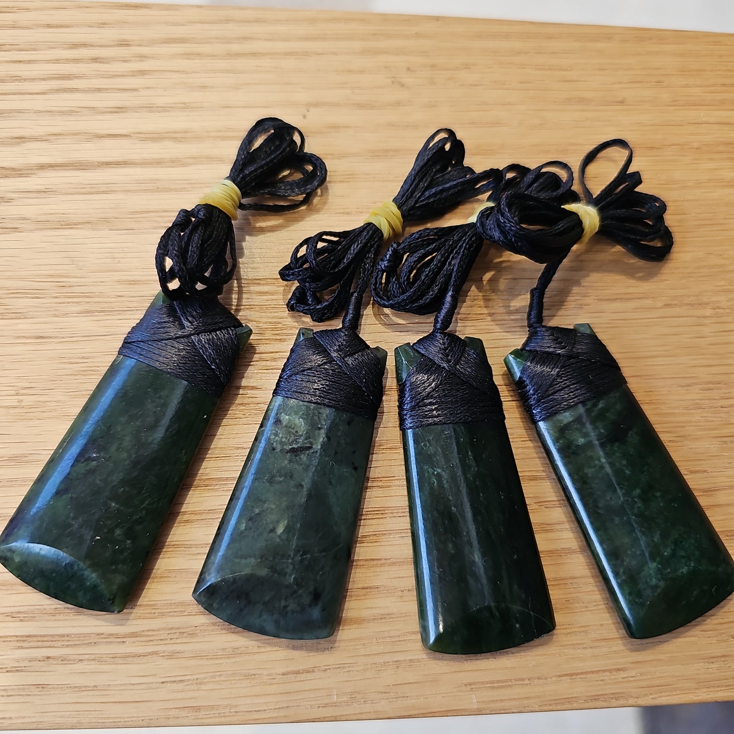 Large Greenstone Toki Pendant 60x25mm - Rivendell Shop