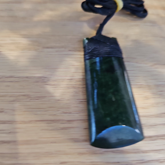 Large Greenstone Toki Pendant 60x25mm - Rivendell Shop