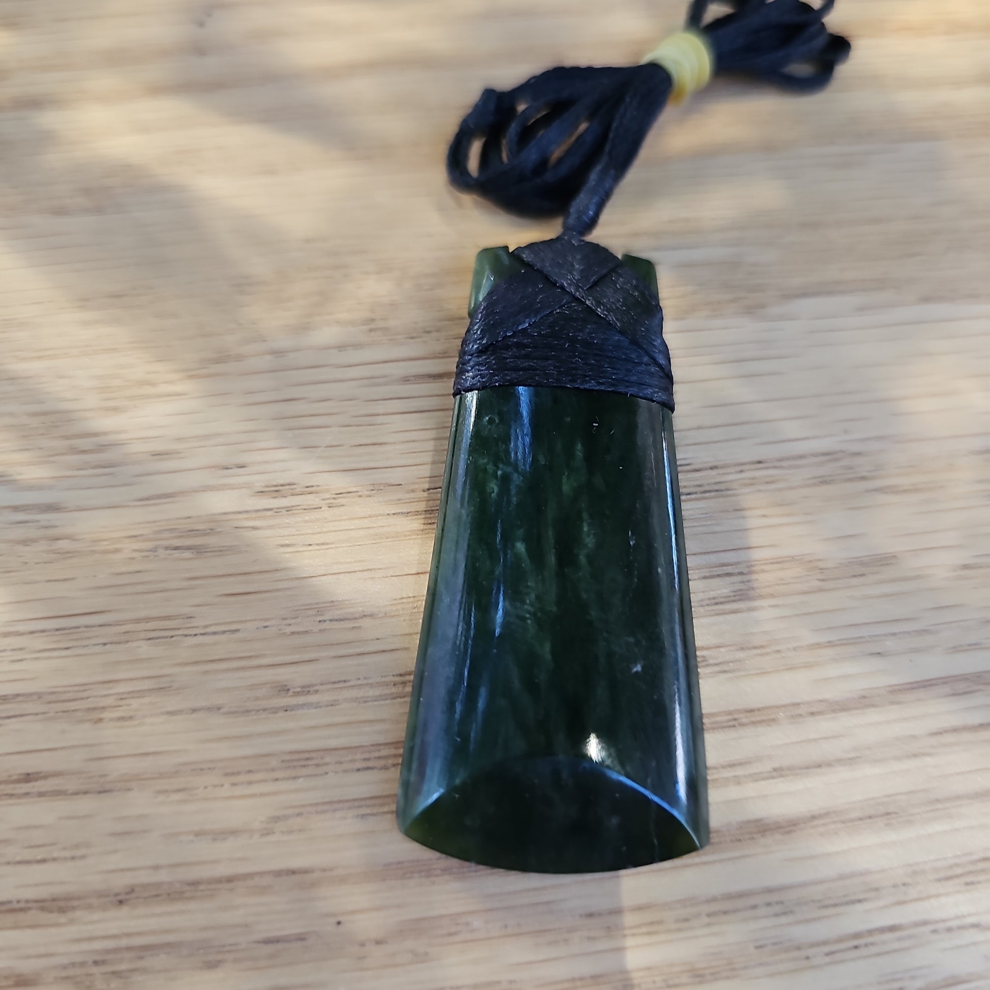 Large Greenstone Toki Pendant 60x25mm - Rivendell Shop