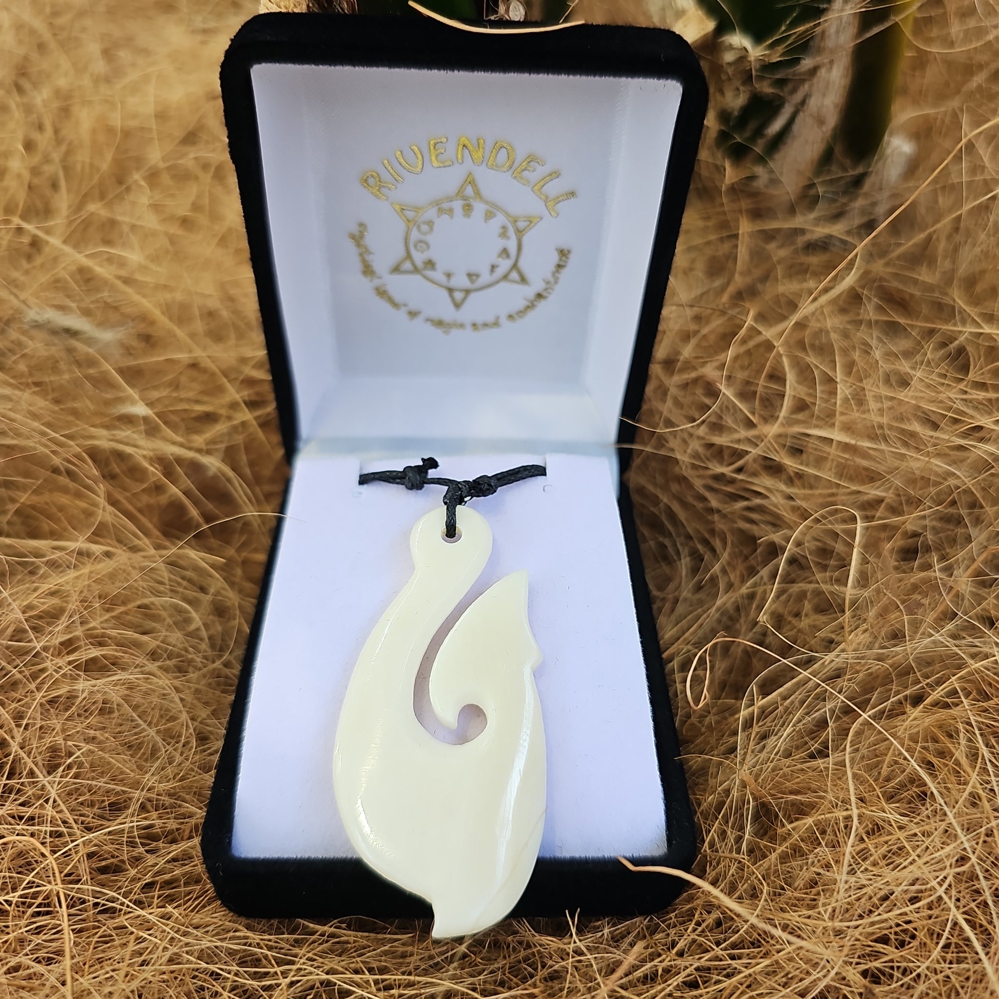 Fish hook Bone Carving - Rivendell Shop