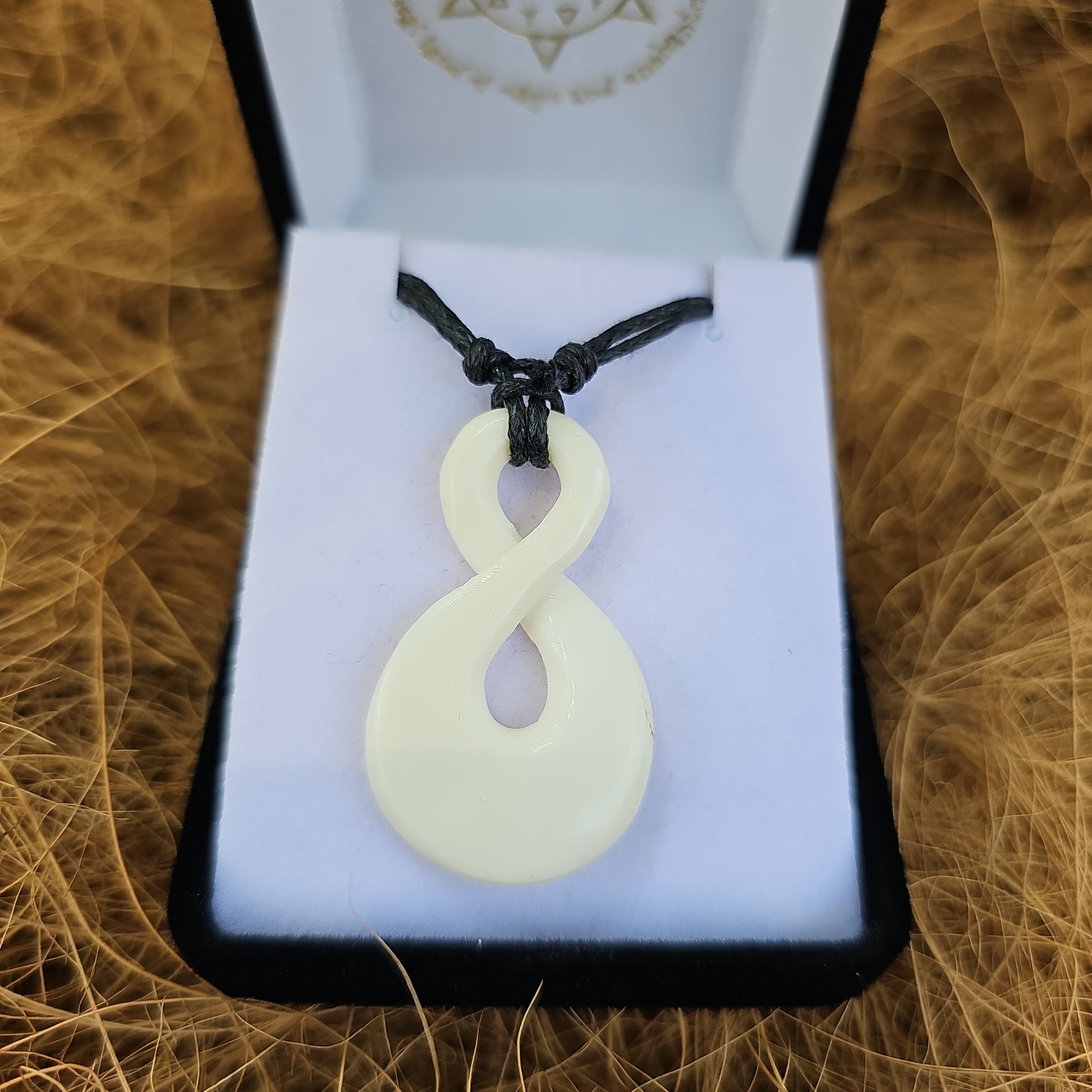 Handcarved Twist Bone Carving Pendant - Pikorua - Rivendell Shop