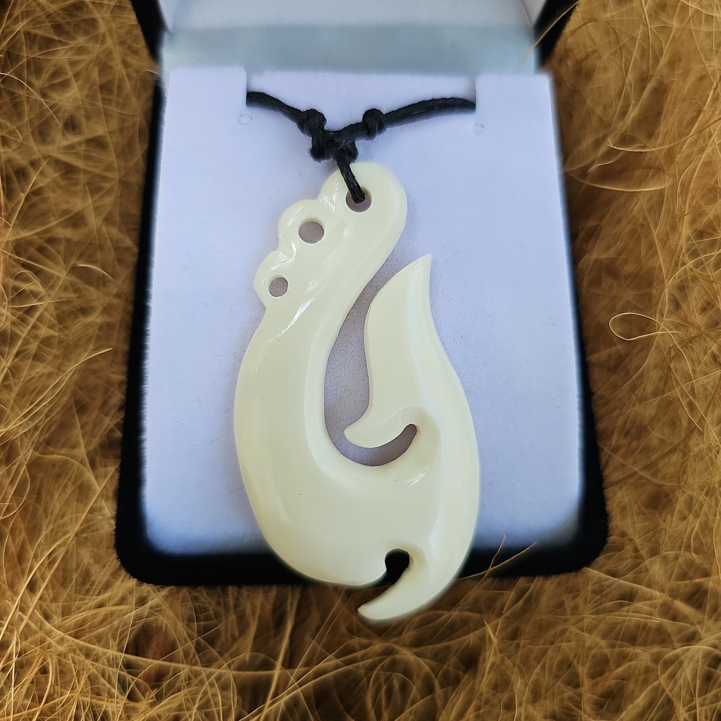 Fish hook Bone Carving - Rivendell Shop