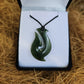 Hei Matau Greenstone Pendant - Rivendell Shop