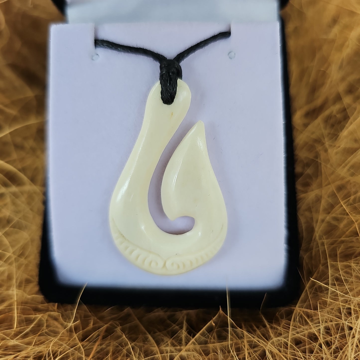 Handcarved Bone Pendant - Rivendell Shop