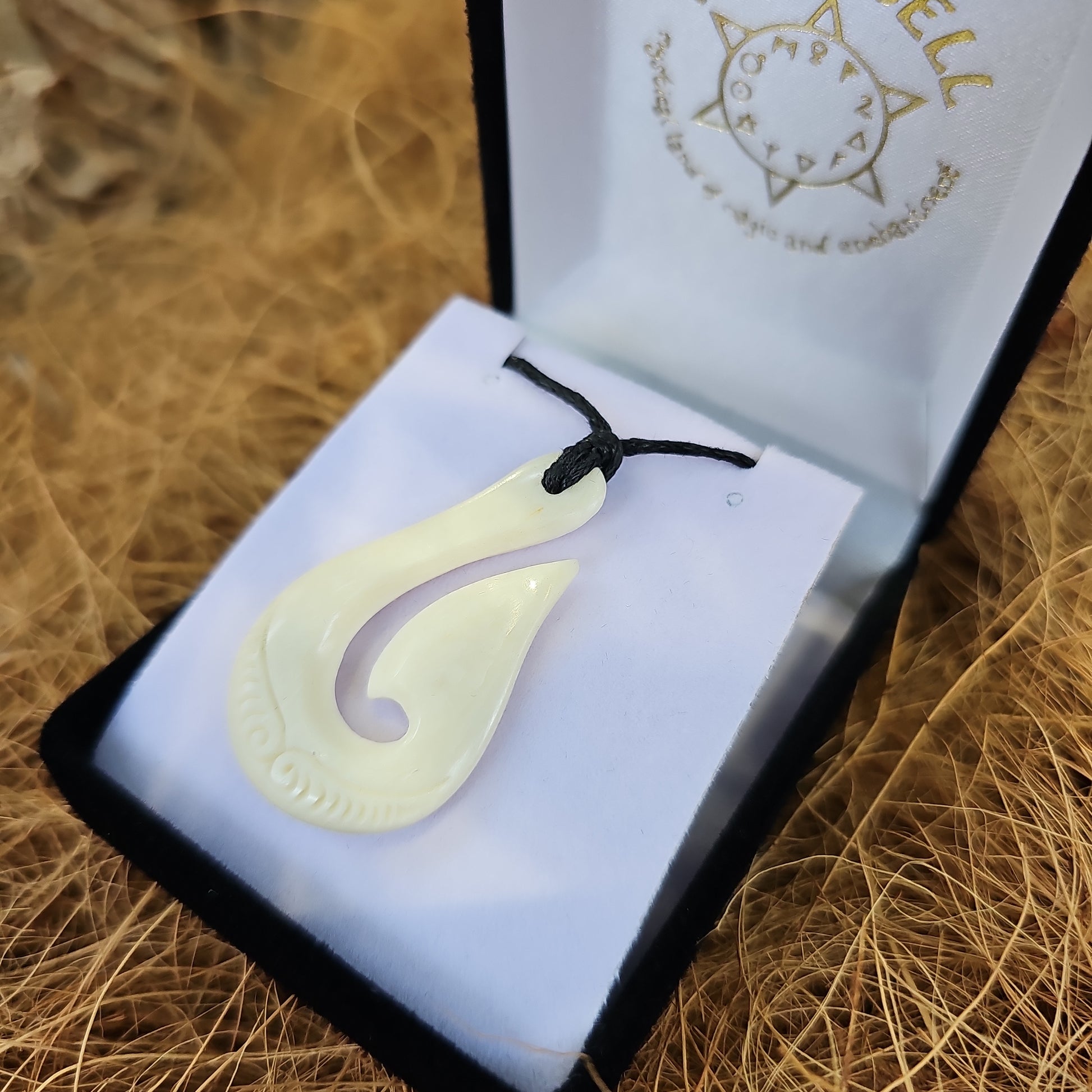 Handcarved Bone Pendant - Rivendell Shop