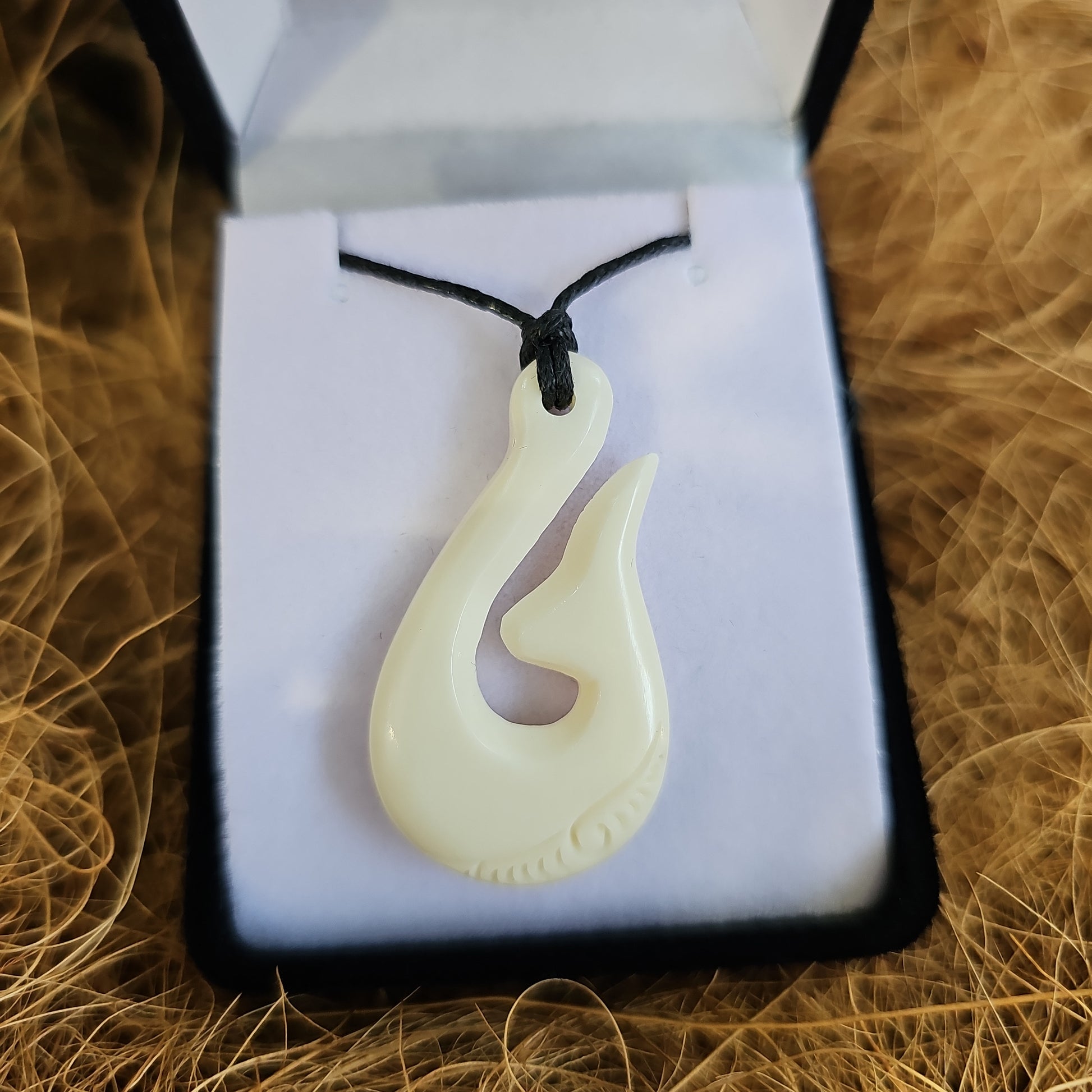 Handcarved Bone Pendant - Rivendell Shop