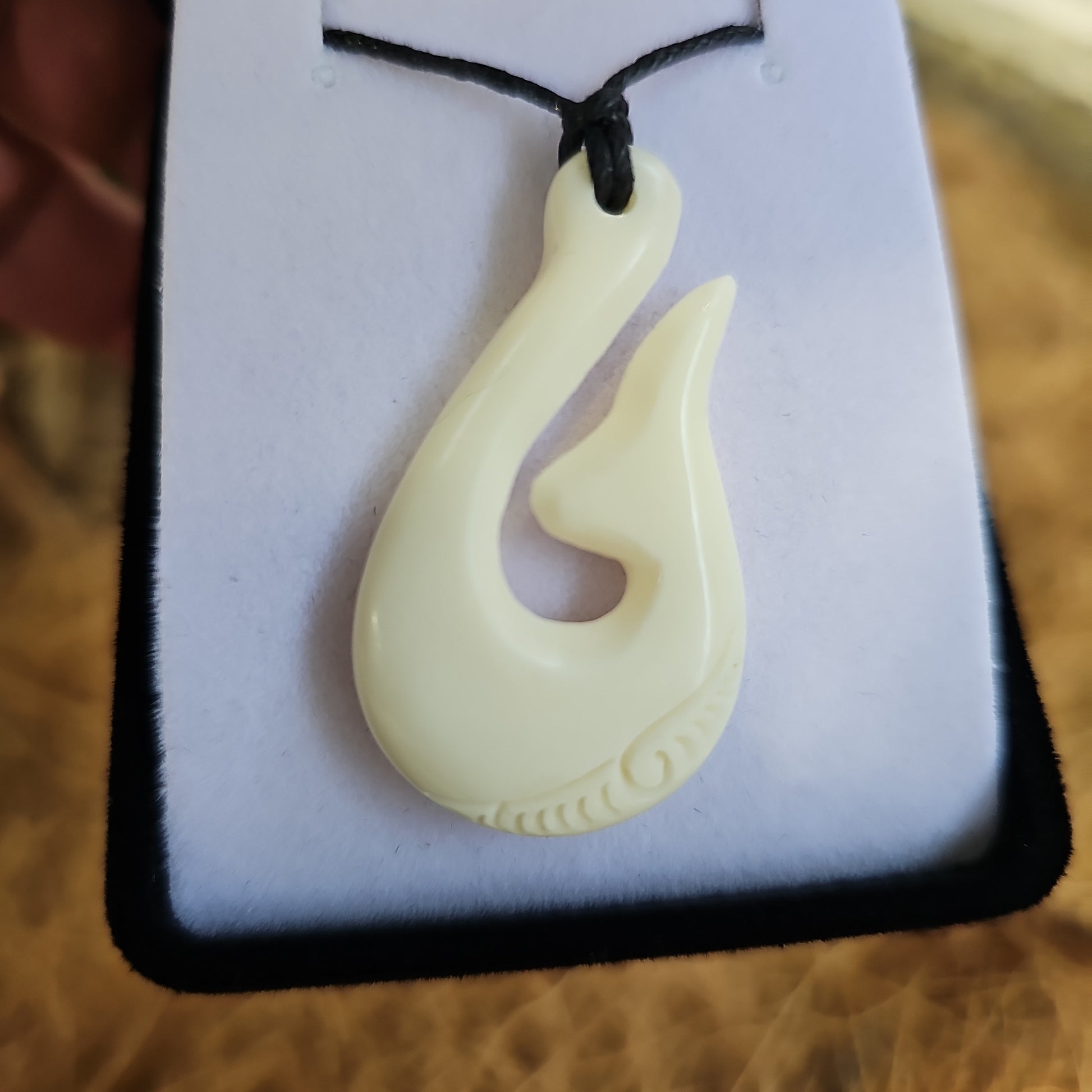 Handcarved Bone Pendant - Rivendell Shop