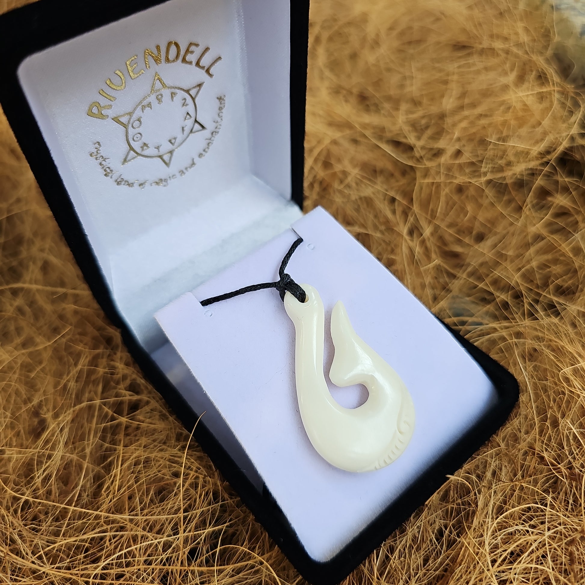 Handcarved Bone Pendant - Rivendell Shop