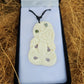 Handcarved Large Tiki Bone Carving Pendant with Paua - Rivendell Shop
