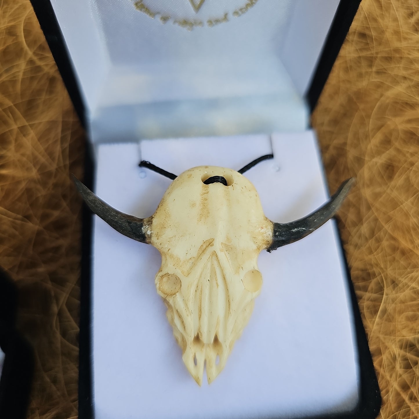 Buffalo Skull Bone Carving - Rivendell Shop