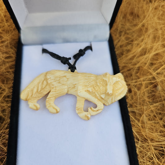 Wolf Bone Carving - Rivendell Shop