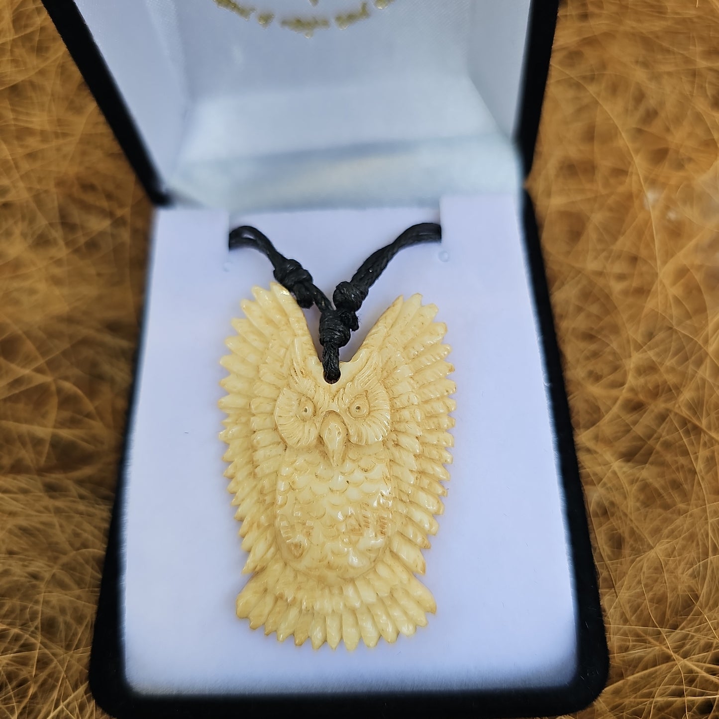 Owl Bone Carving - Rivendell Shop