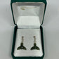 Greenstone Whale Tail Earrings - Rivendell Shop
