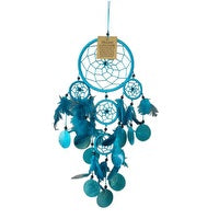 Teal with Shell Dreamcatcher 12cm - Rivendell Shop