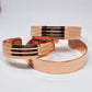 Handmade NZ Pure Copper Bracelet with Stripes - Rivendell Shop