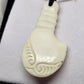 Handcarved bone pendant - Rivendell Shop