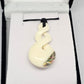 Handcarved Bone Pendant with Paua - Rivendell Shop