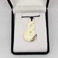 Handcarved Bone Pendant with Paua - Rivendell Shop