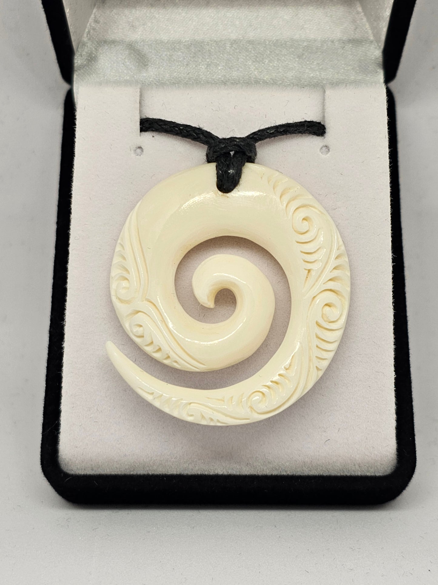 Handcarved Bone Pendant - Rivendell Shop