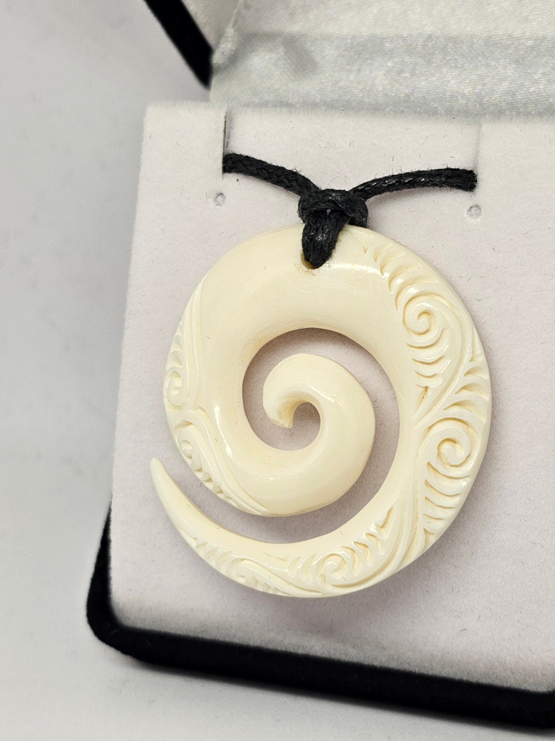 Handcarved Bone Pendant - Rivendell Shop