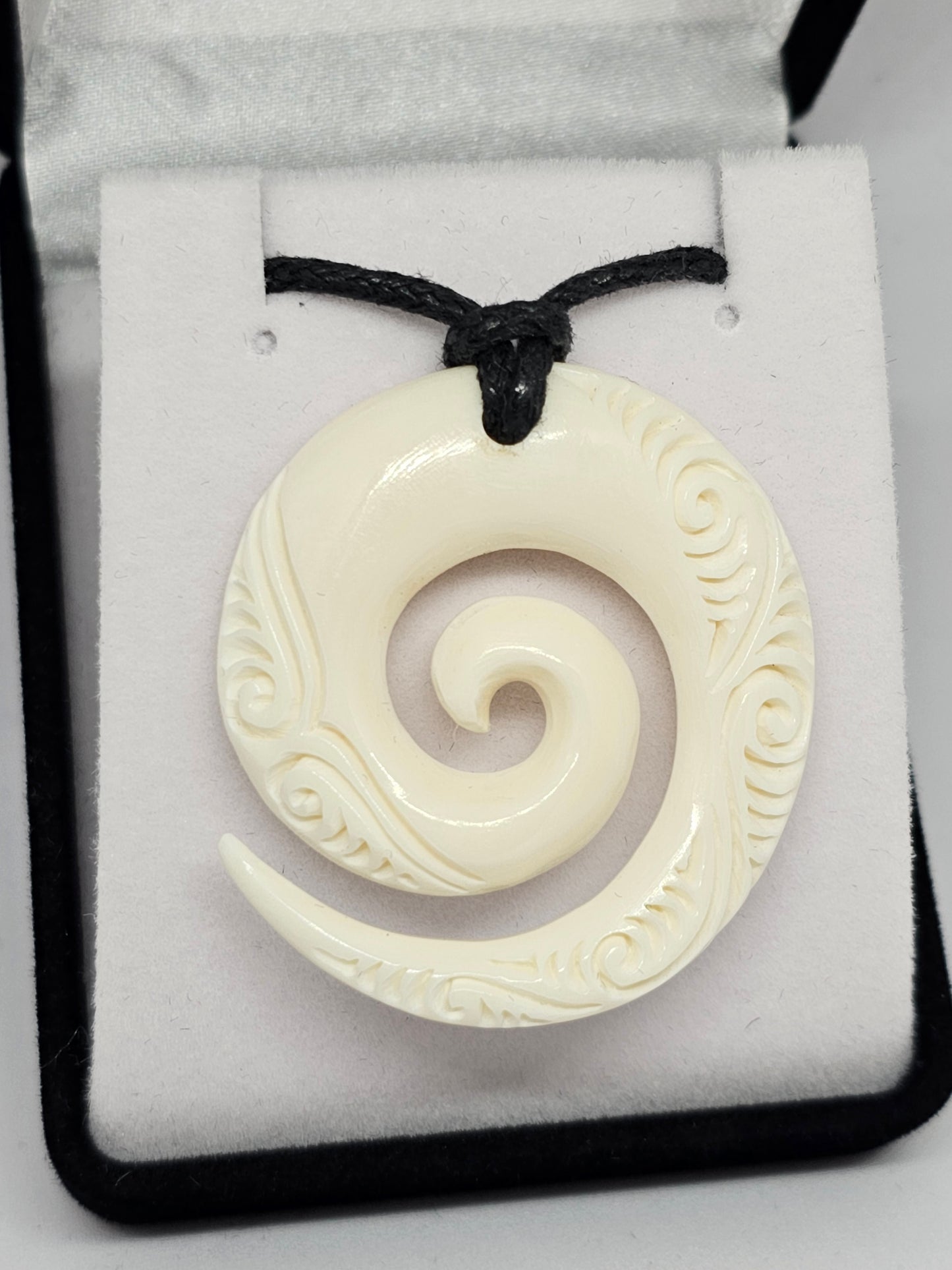 Handcarved Bone Pendant - Rivendell Shop