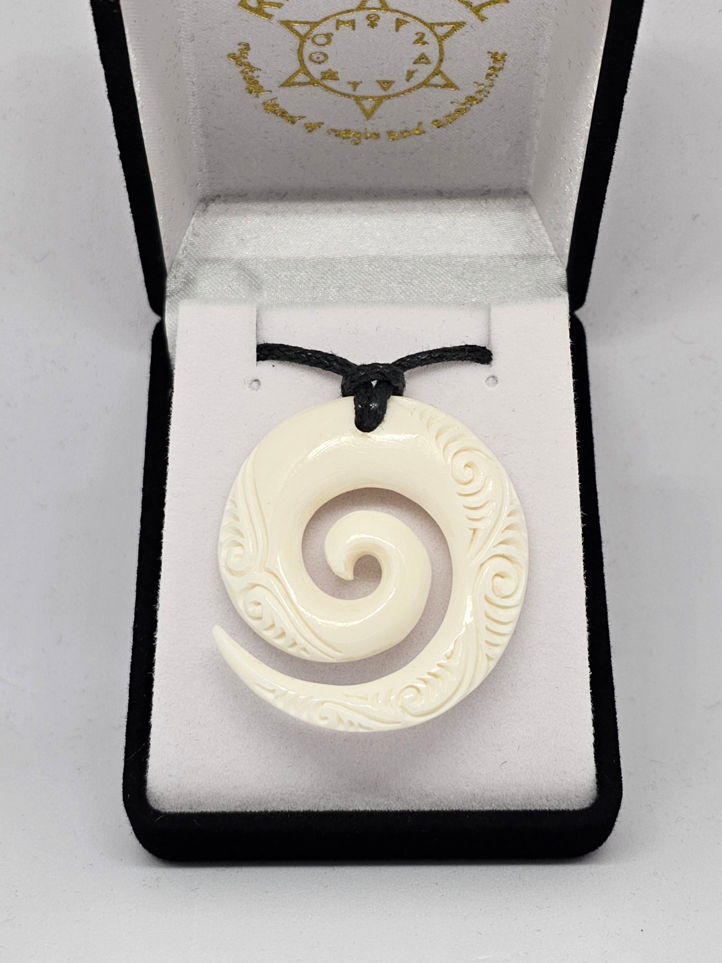 Handcarved Bone Pendant - Rivendell Shop