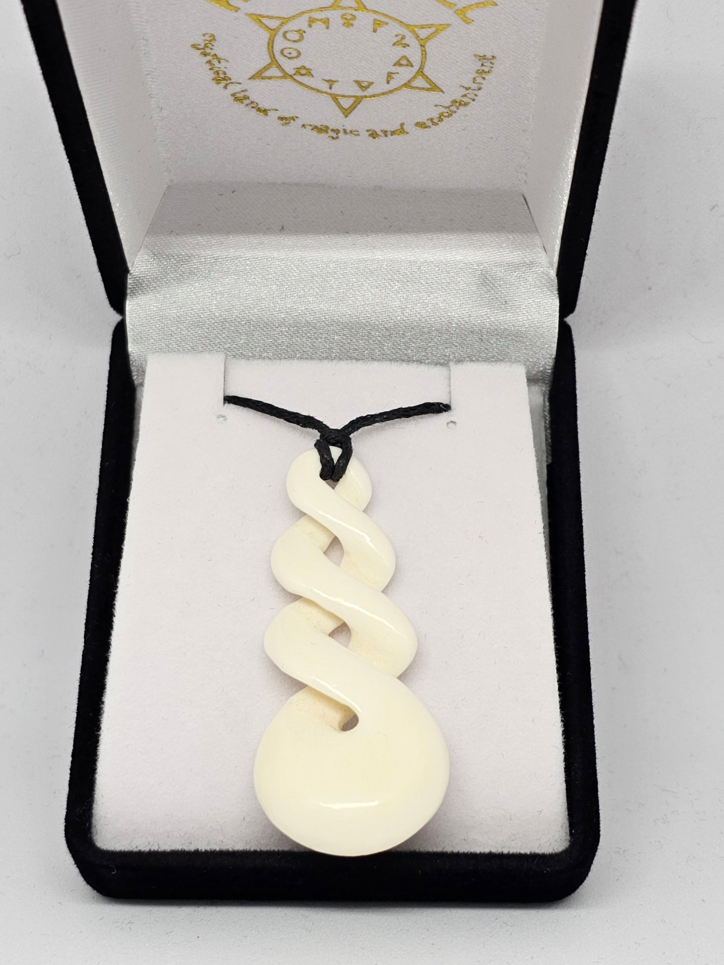 Handcarved Bone Pendant - Rivendell Shop