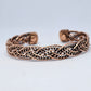 Plaited Woven Pattern Copper Magnetic Bracelet - Rivendell Shop