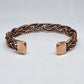 Plaited Woven Pattern Copper Magnetic Bracelet - Rivendell Shop