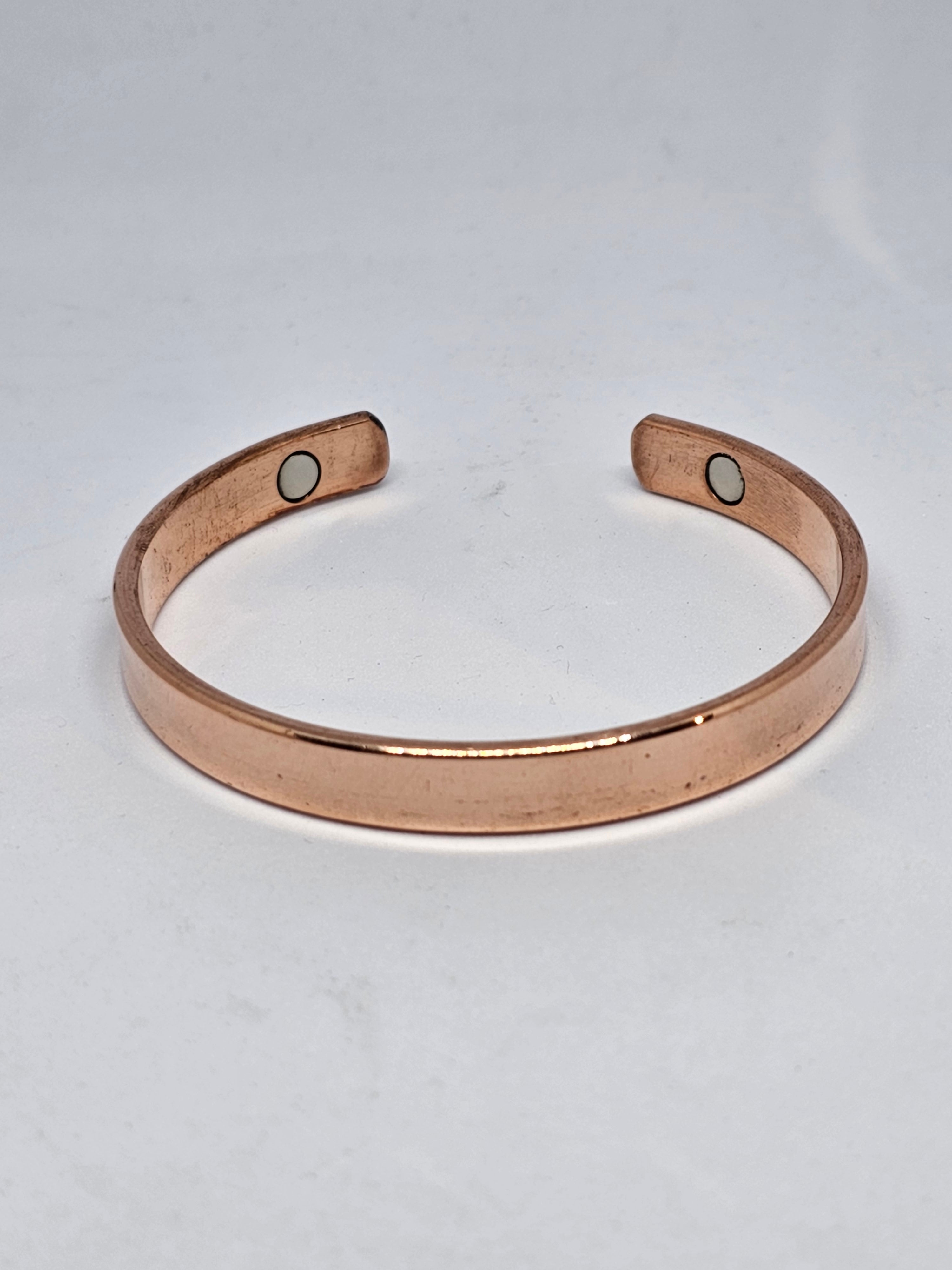 Vintage Solid Copper Cuff Indian Bracelet - Yourgreatfinds