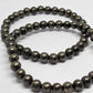 Pyrite Round Bead Crystal Bracelet - Rivendell Shop