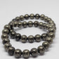 Pyrite Round Bead Crystal Bracelet - Rivendell Shop