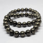 Pyrite Round Bead Crystal Bracelet - Rivendell Shop