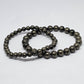 Pyrite Round Bead Crystal Bracelet - Rivendell Shop