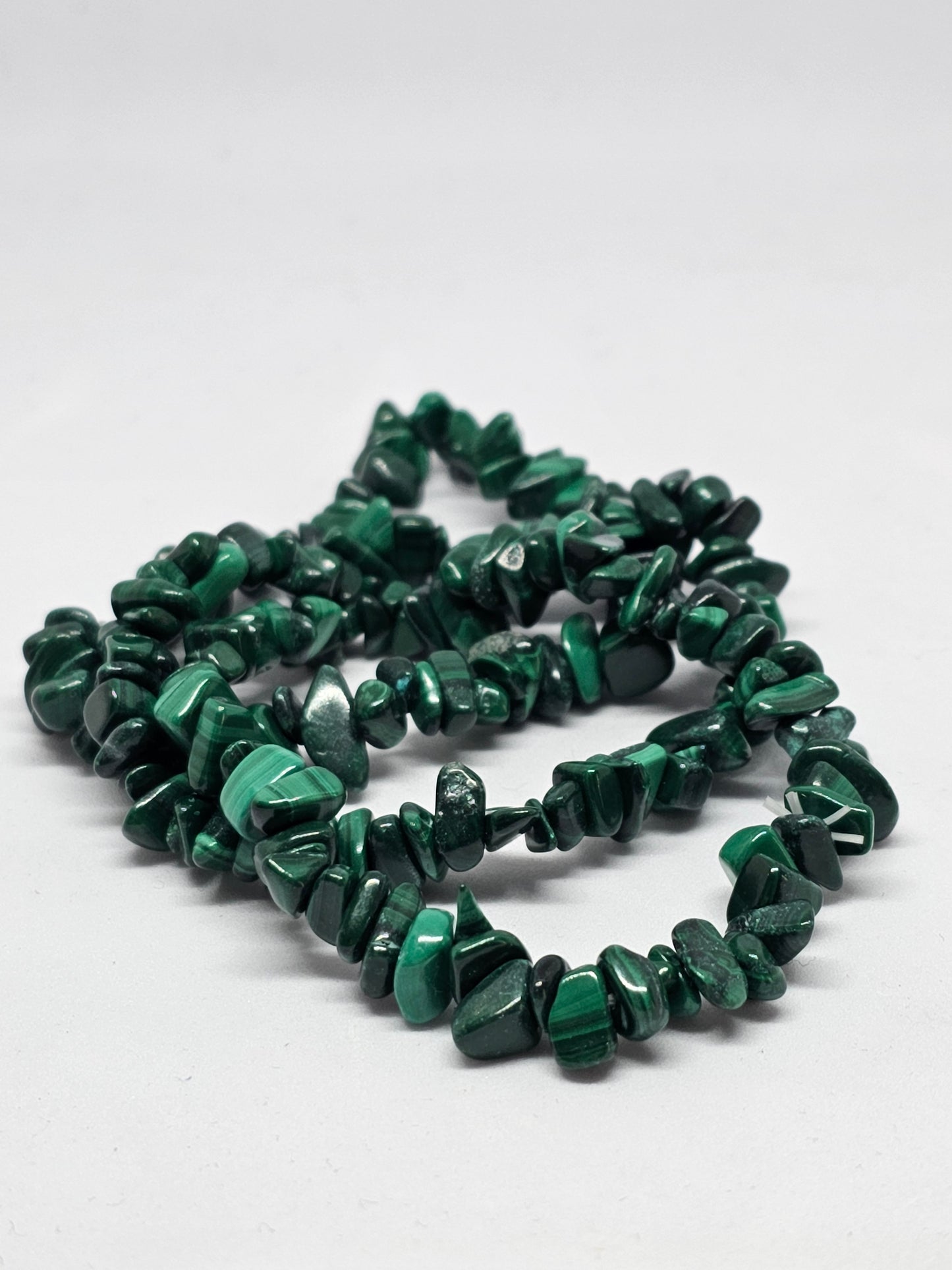 Malachite Chip Crystal Bracelet - Rivendell Shop