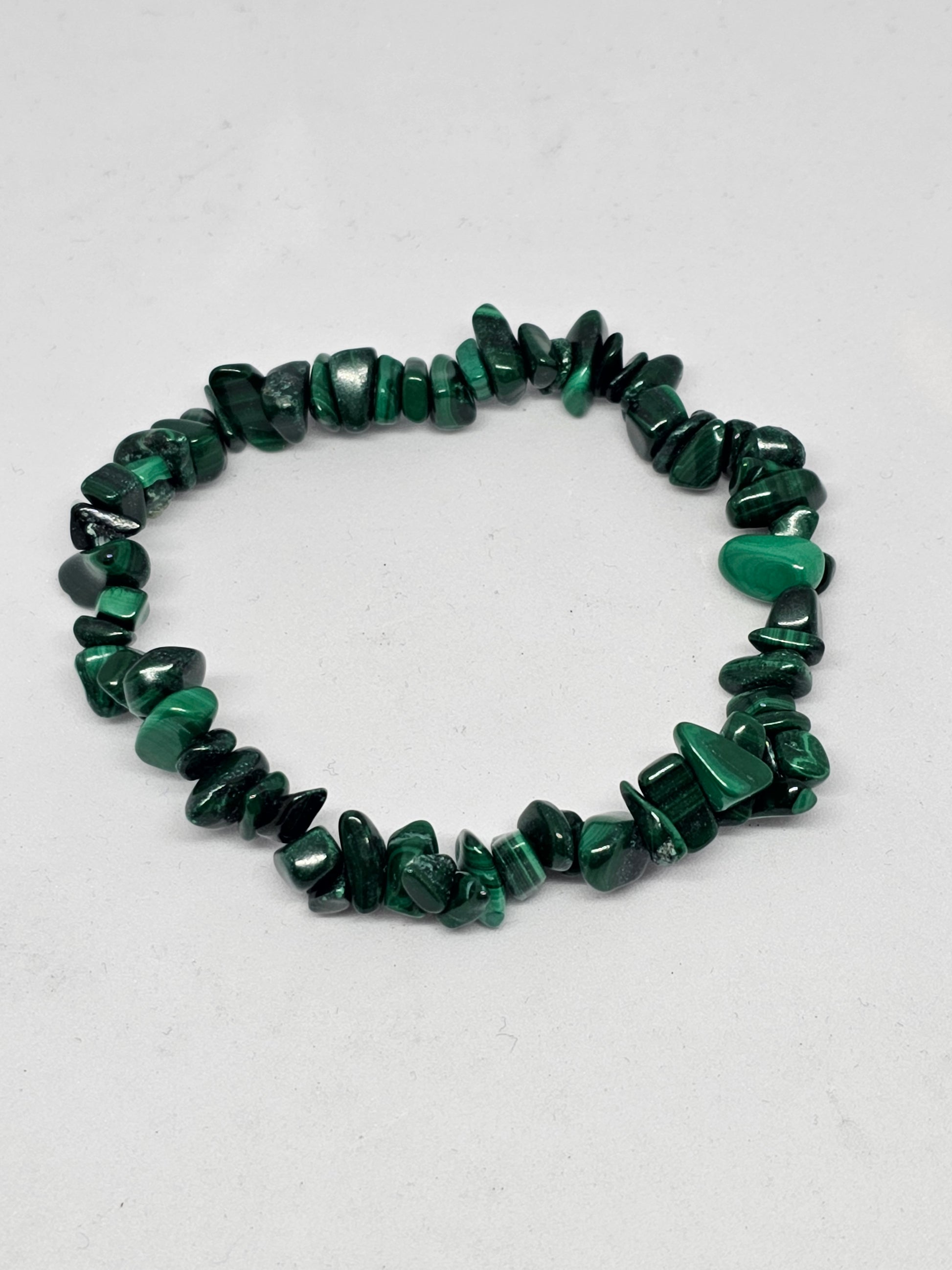 Malachite Chip Crystal Bracelet - Rivendell Shop