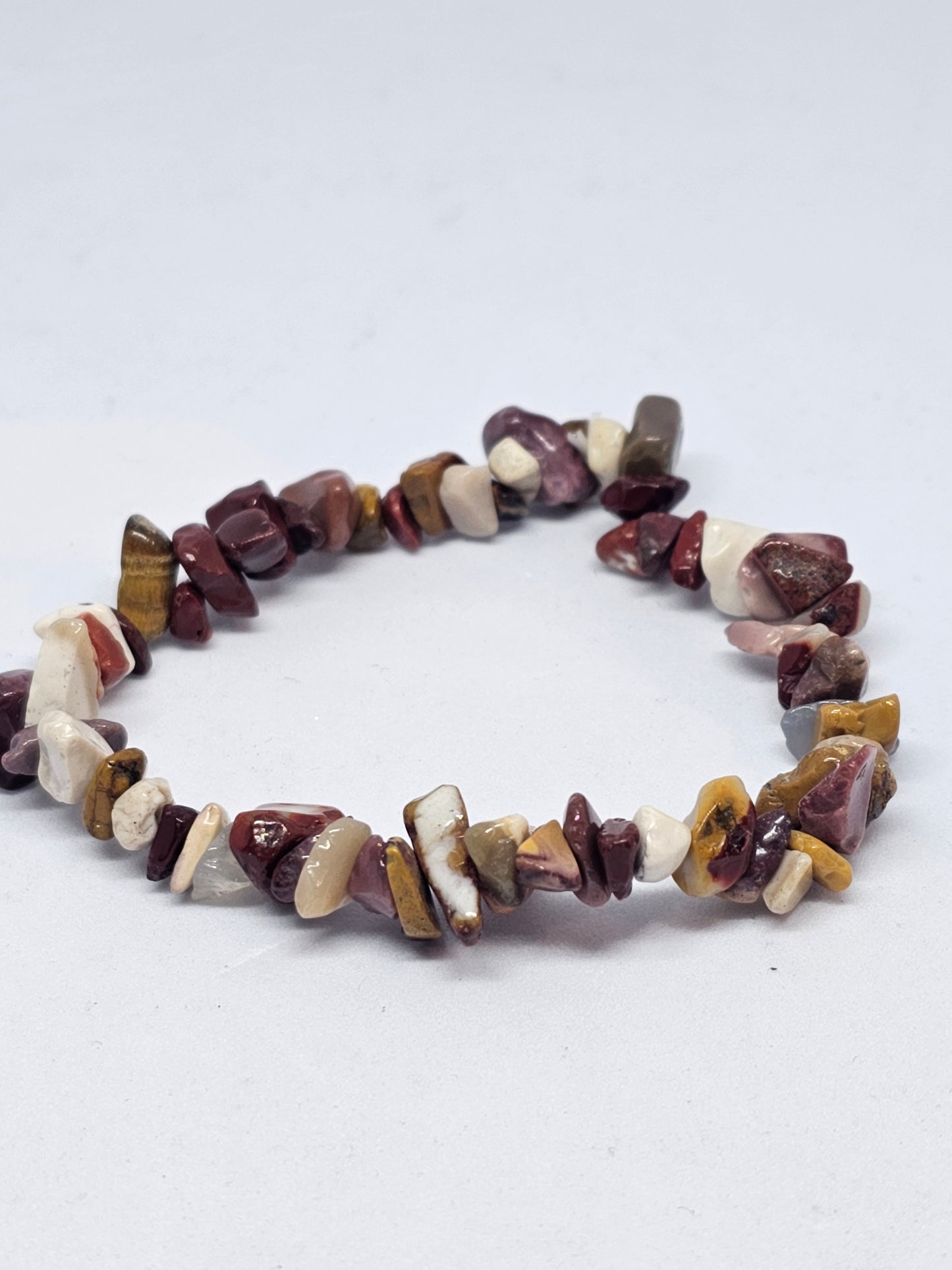 Mookaite Jasper Chip Crystal Bracelet - Rivendell Shop