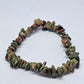 Unakite Chip Crystal Bracelet - Rivendell Shop