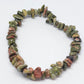 Unakite Chip Crystal Bracelet - Rivendell Shop