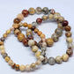 Crazy Lace Agate Round Bead Bracelet - Rivendell Shop