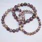 Lepidolite Round Bead Crystal Bracelet - Rivendell Shop