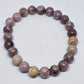 Lepidolite Round Bead Crystal Bracelet - Rivendell Shop