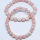 Pink Opal Round Bead Crystal Bracelet - Rivendell Shop