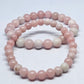Pink Opal Round Bead Crystal Bracelet - Rivendell Shop