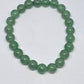 Green Aventurine Round Bead Crystal Bracelet - Rivendell Shop