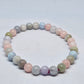 Morganite Round Bead Crystal Bracelet - Rivendell Shop
