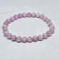 Kunzite Round Bead Crystal Bracelet - Rivendell Shop