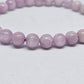 Kunzite Round Bead Crystal Bracelet - Rivendell Shop